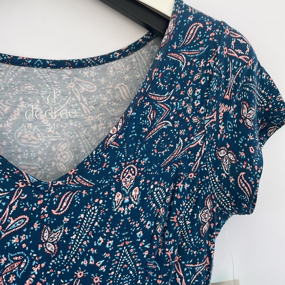 Decree Blue V-Neck Fit and Flare Skater Y2K Dress Medium - Picture 10 of 13